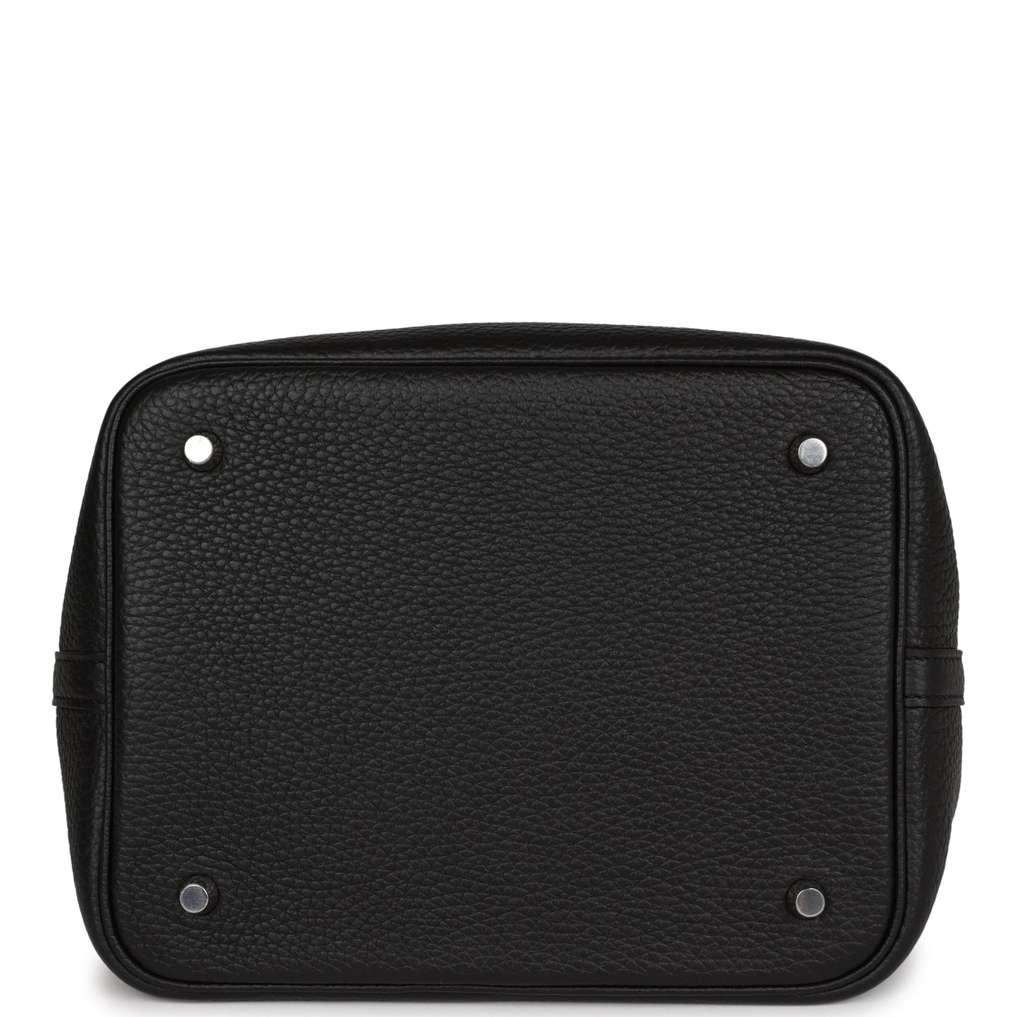 Hermes Picotin Lock 22 Black Clemence Palladium Hardware