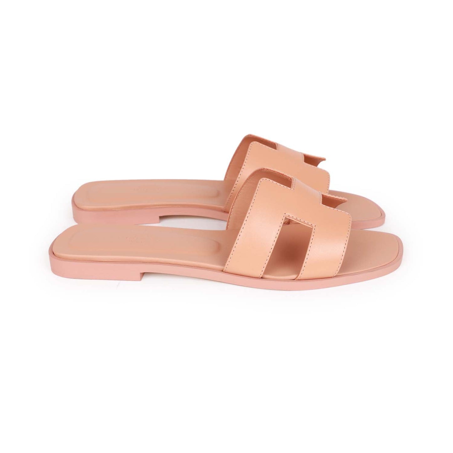 Hermes Oran Sandals Granit Rose 37