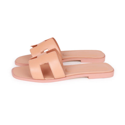 Hermes Oran Sandals Granit Rose 37