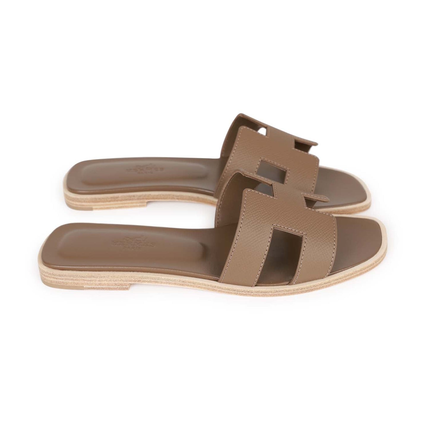 Hermes Oran Sandal Etoupe Epsom 35.5