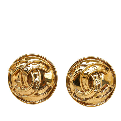 CHANEL CC Clip-On Earrings Costume Earrings