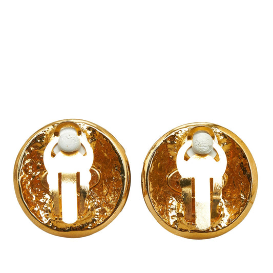 CHANEL CC Clip-On Earrings Costume Earrings