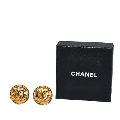 CHANEL CC Clip-On Earrings Costume Earrings