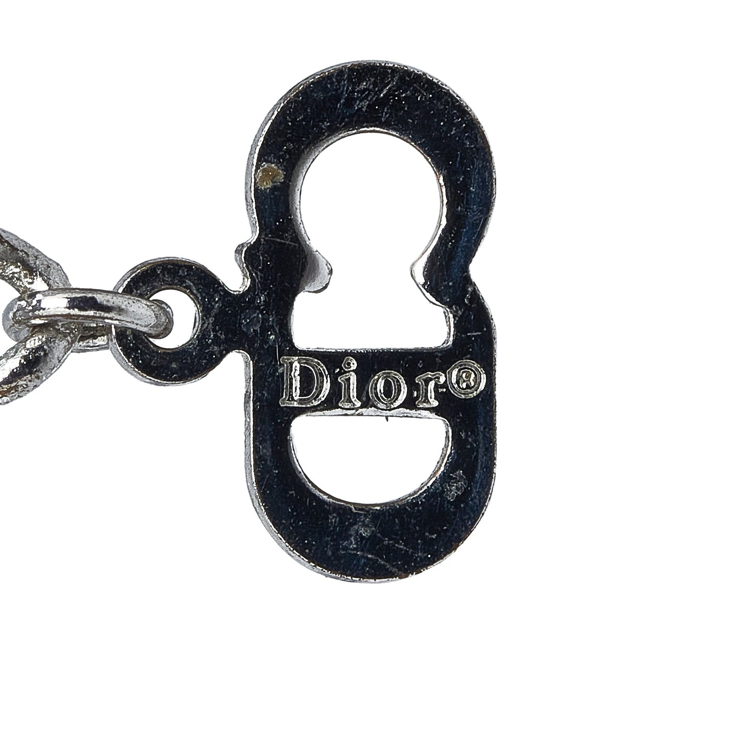 DIOR Trotter Plate Pendant Necklace Costume Necklace