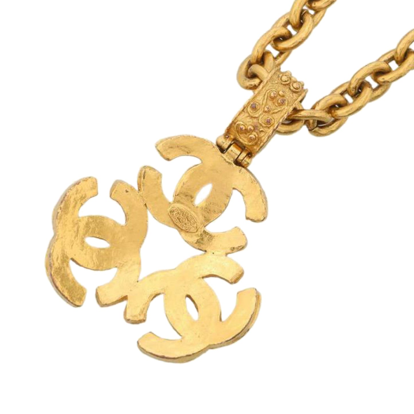 CHANEL CC Trinity Pendant Necklace Costume Necklace