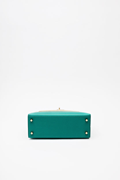 Hermes Kelly II 25 Vert Jade Sellier Epsom Calfskin