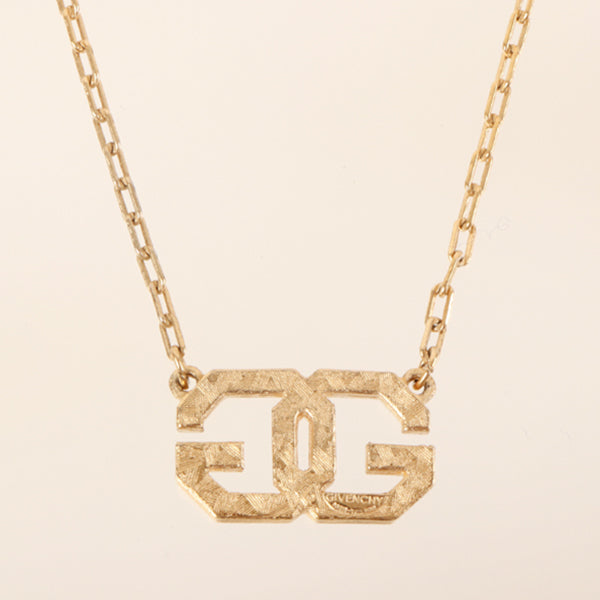 GIVENCHY Logo Plate Necklace