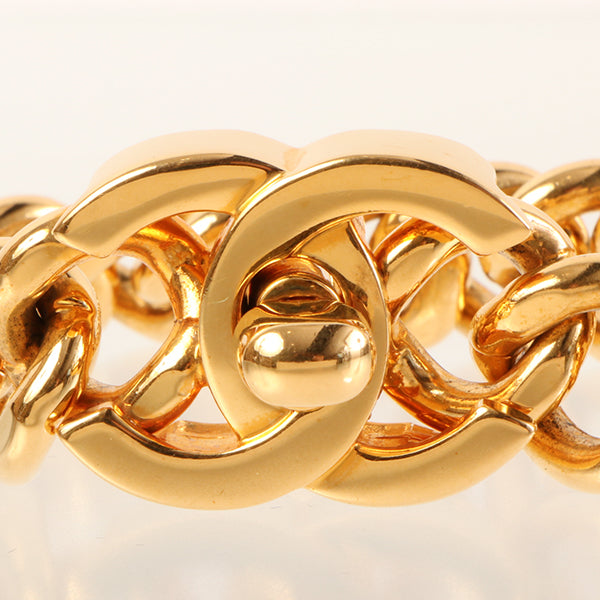 CHANEL 1996 Made Turn-Lock Chain Bracelet