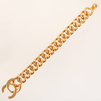 CHANEL 1996 Made Turn-Lock Chain Bracelet