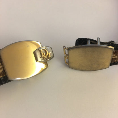 CHRISTIAN DIOR Belt in Beige Fabric