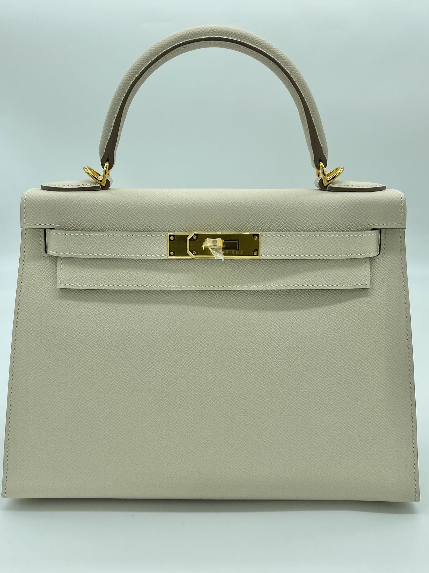 Hermes Kelly Sellier 28 Epsom Craie Gold Hardware