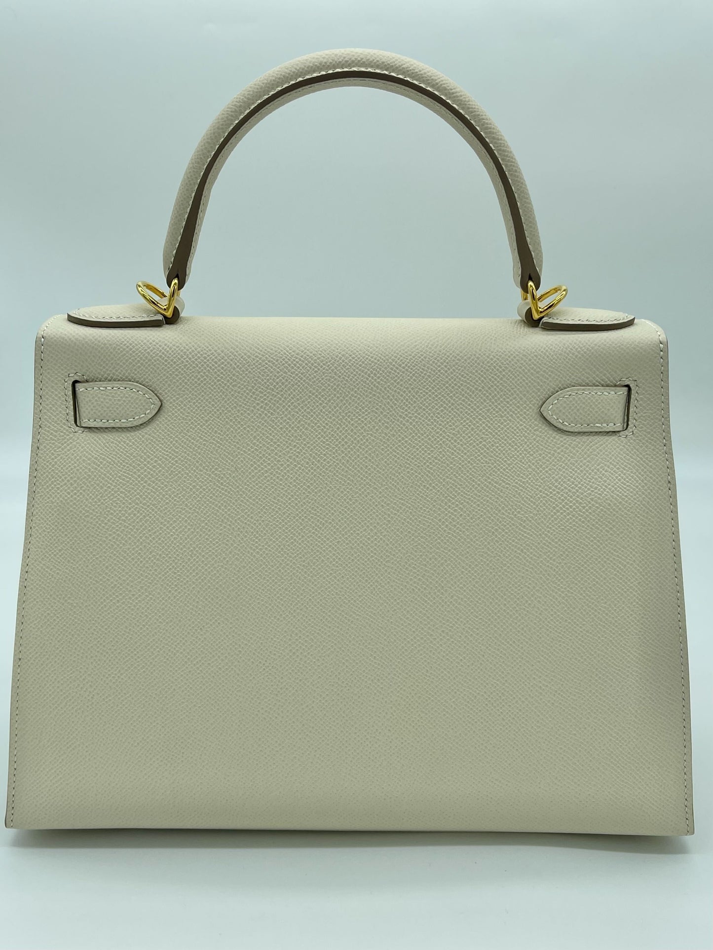 Hermes Kelly Sellier 28 Epsom Craie Gold Hardware