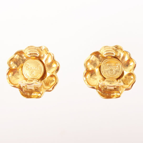 Chanel Camellia Design Earrings