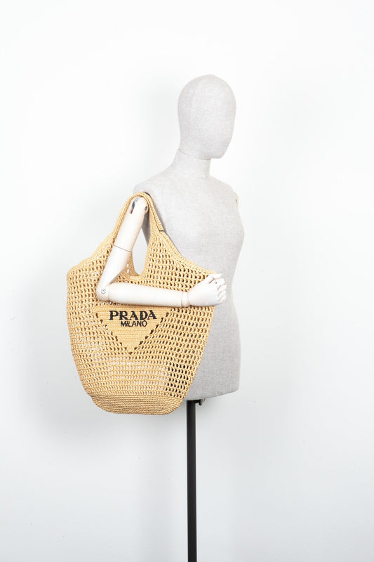 PRADA Raffia Tote Bag