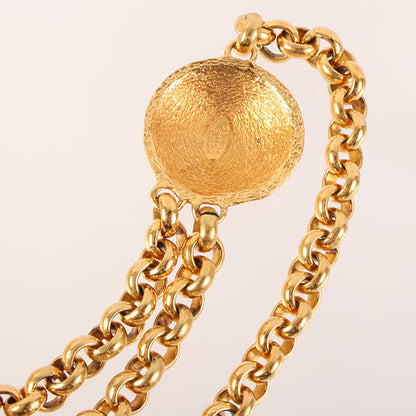 CHANEL 1994 Made Round Logo Cc Mark Charm Chain Belt