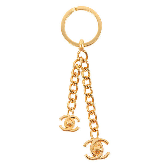 CHANEL 1997 Made Double Turn-Lock Key Ring