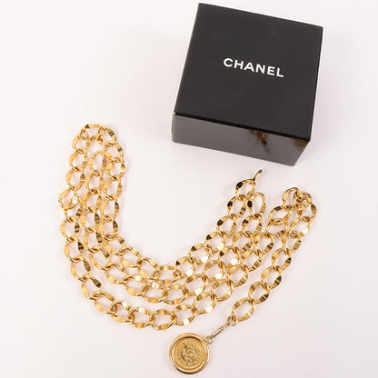 CHANEL Cc Mark Coin Charm Chain Belt