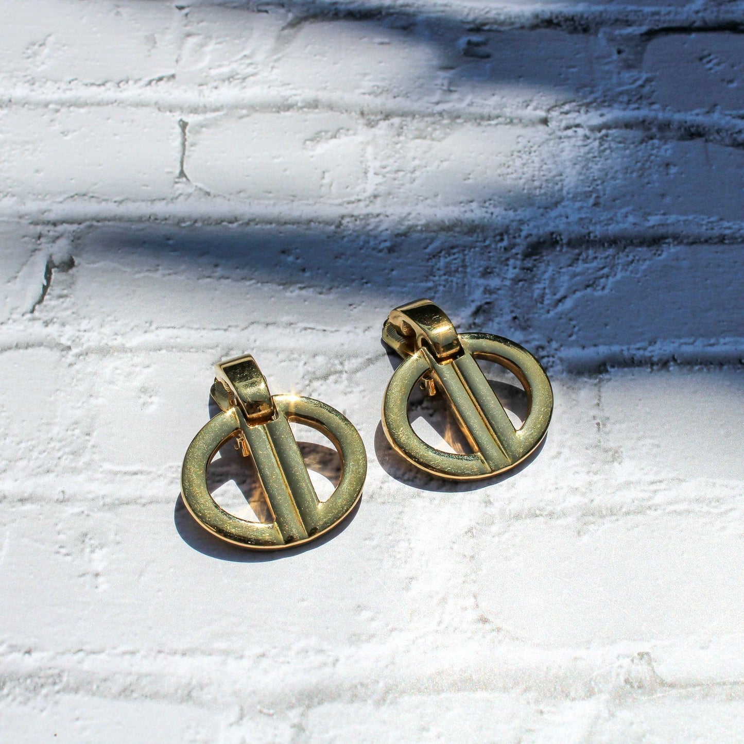 CHRISTIAN DIOR Vintage Earrings Clip On 1980s