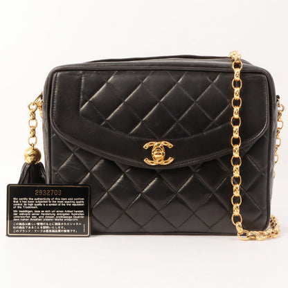 Chanel Turn-Lock Fringe Bijou Chain Bag Black