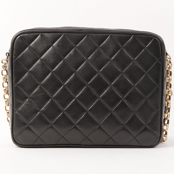 Chanel Turn-Lock Fringe Bijou Chain Bag Black