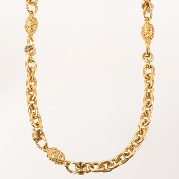 CHANEL 1994 Made Mini Cc Mark Design Chain Necklace