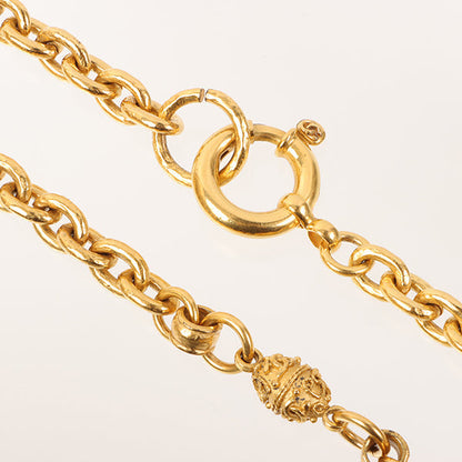 CHANEL 1994 Made Mini Cc Mark Design Chain Necklace