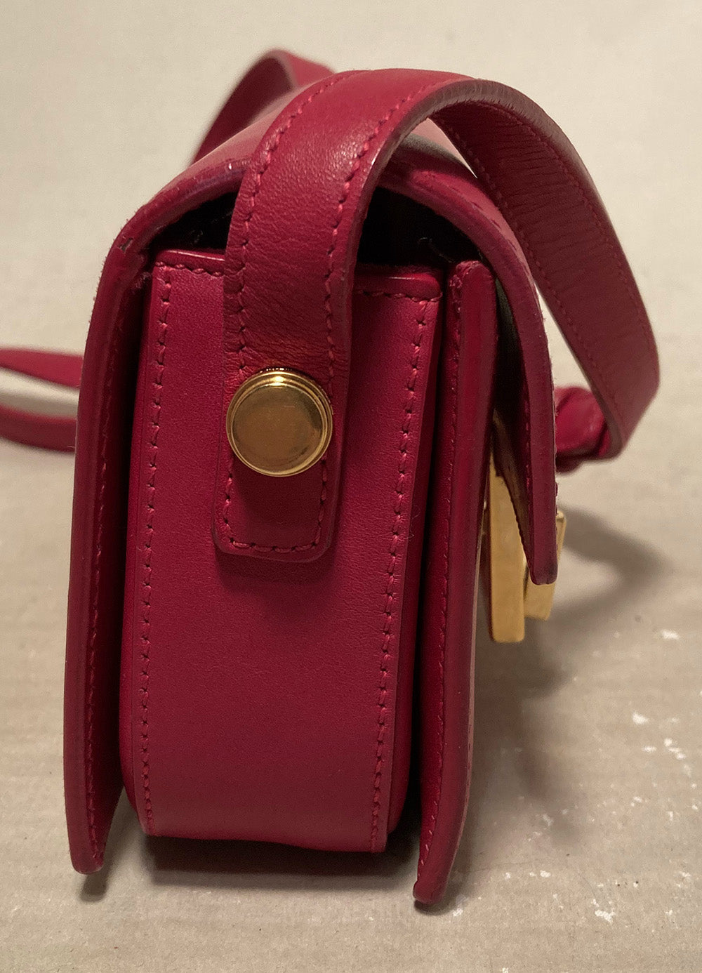 Yves Saint Laurent Pink Leather Small Lulu Bag