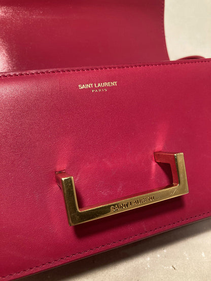 Yves Saint Laurent Pink Leather Small Lulu Bag