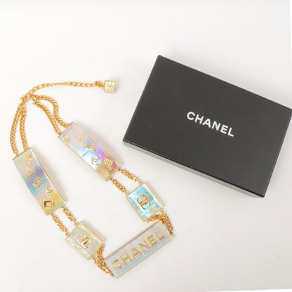 CHANEL 1997 Made Aurora Cc Mark Logo Multi Motif Chain Belt