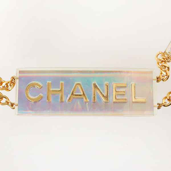 CHANEL 1997 Made Aurora Cc Mark Logo Multi Motif Chain Belt