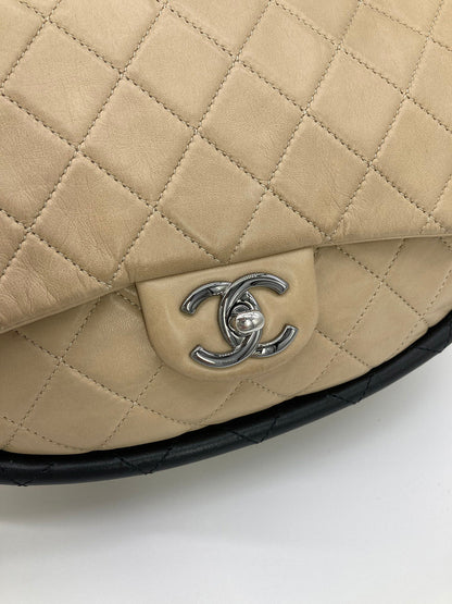 RARE Chanel Nude Lambskin Hula Hoop Bag