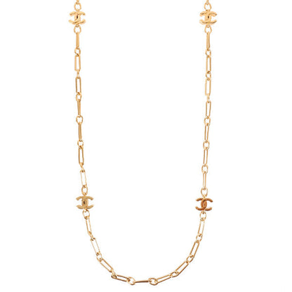 CHANEL Mini Cc Mark Long Chain Necklace