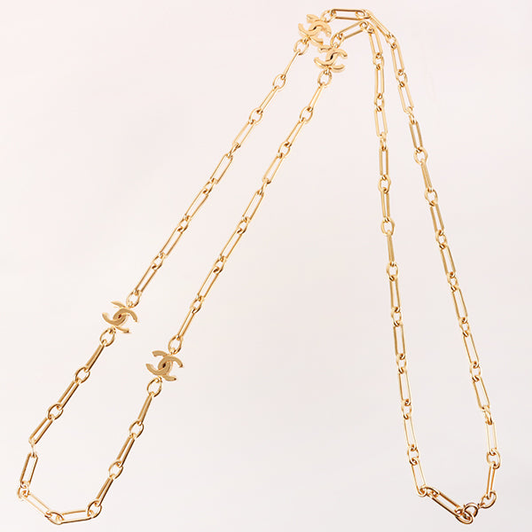 CHANEL Mini Cc Mark Long Chain Necklace