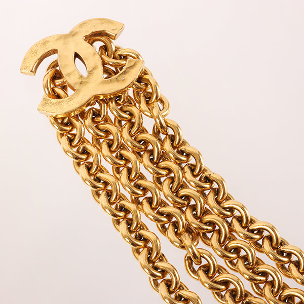 CHANEL Cc Mark Plate Chain Belt