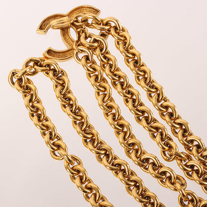 CHANEL Cc Mark Plate Chain Belt