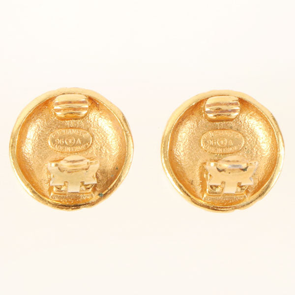 CHANEL 1996 Made Round Cc Mark Earrings