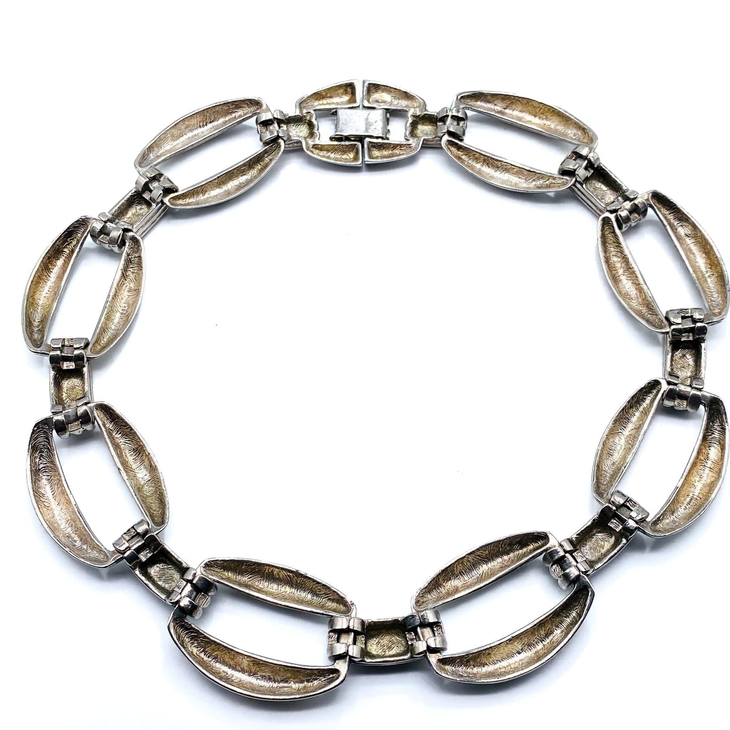 GIVENCHY Vintage 1980s Silver Plated Collar Necklace