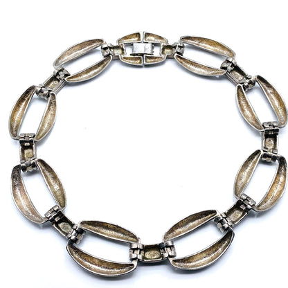 GIVENCHY Vintage 1980s Silver Plated Collar Necklace