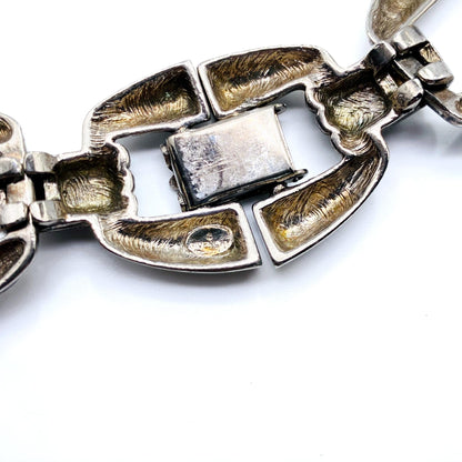 GIVENCHY Vintage 1980s Silver Plated Collar Necklace