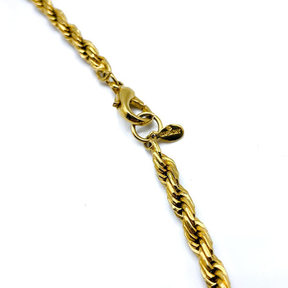 GIVENCHY Vintage 1970s Gold Plated Chain Necklace