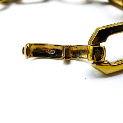 CHRISTIAN DIOR Vintage Gold Plated Collar Necklace 1980s