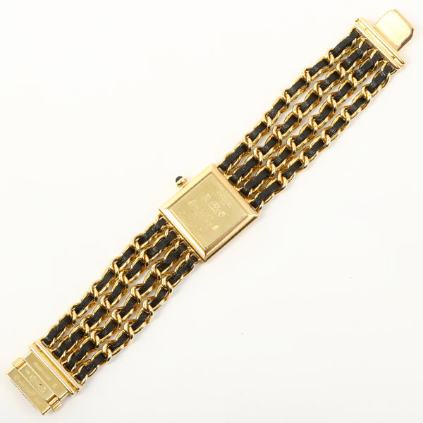 Chanel 18K Mademoiselle Watch Black