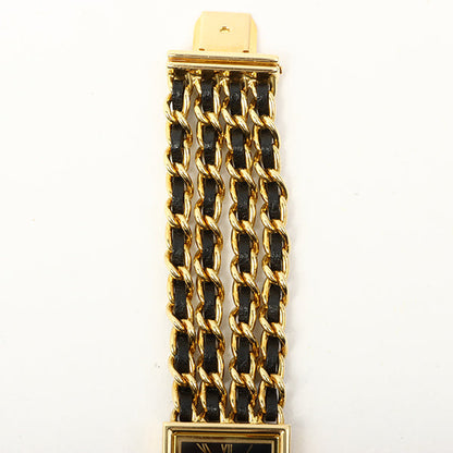 Chanel 18K Mademoiselle Watch Black