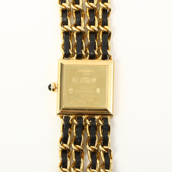 Chanel 18K Mademoiselle Watch Black