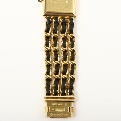 Chanel 18K Mademoiselle Watch Black