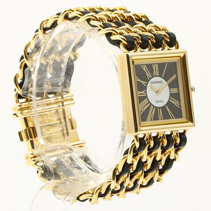 Chanel 18K Mademoiselle Watch Black