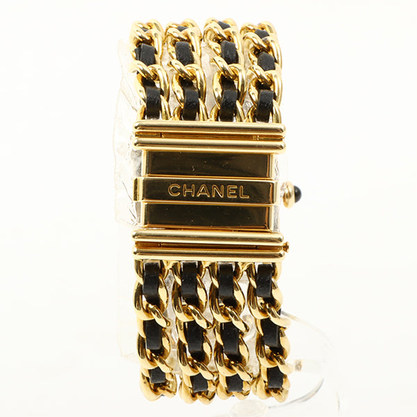 Chanel 18K Mademoiselle Watch Black