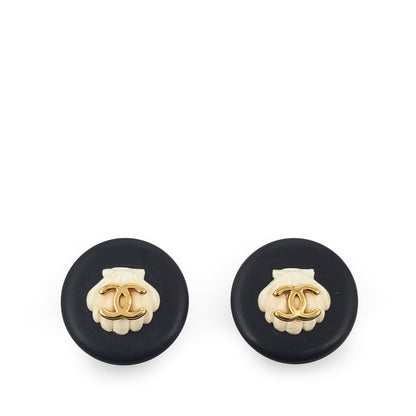 CHANEL CC Clip On Earrings Costume Earrings