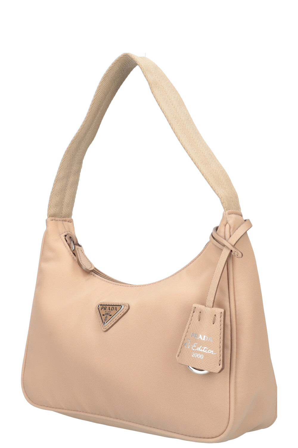 PRADA Re-Edition 2000 Bag Beige