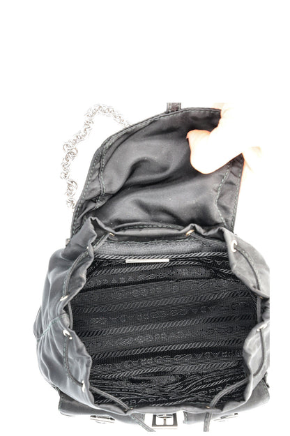 PRADA Mini Nylon Backpack Black